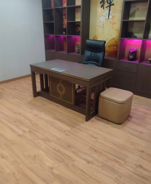 luxury vinyl floor in house