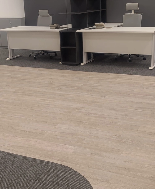 Luxury vinyl inside of office